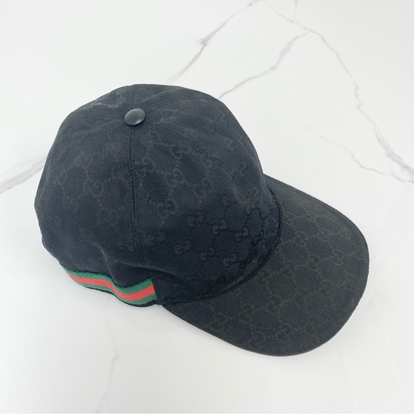 Gucci Original GG Canvas Baseball Hat with Web - Picture 1 of 9